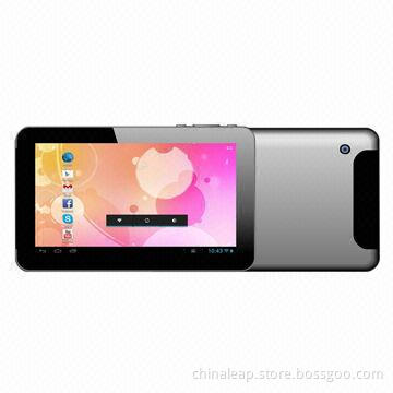Dual-core New Tablet PCs with 7-inch, Dual-camera, Google's Android 4.1.1 OS and Silver Housing